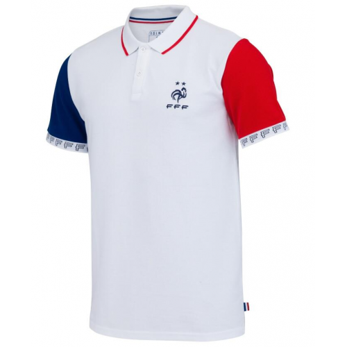 2019-20 France White/Red/Blue POLO Shirt Jersey