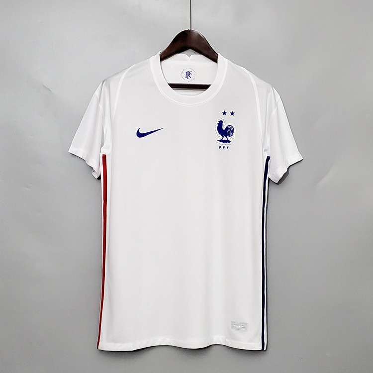 20-21 France Euro 2020 Away White Soccer Jersey Shirt