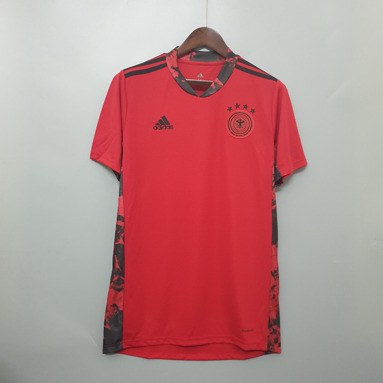 20-21 Germany Soccer Jersey Euro 2020 Goalkeeper Red Soccer Shirt