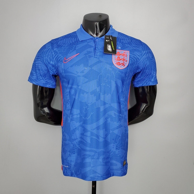 20-21 England Soccer Jersey Euro 2020 Away Blue Soccer Shirts (Player Version)